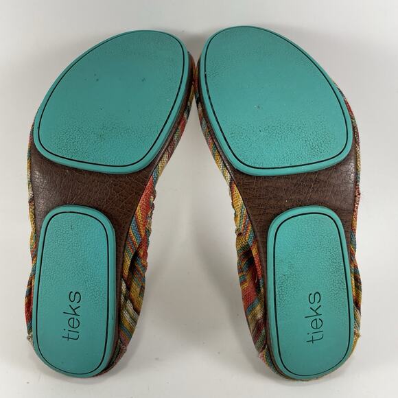 Tieks By Gavrieli Sunset Stripe Travel Flat Ballet Multicolor Womens Size 8 - Picture 8 of 9